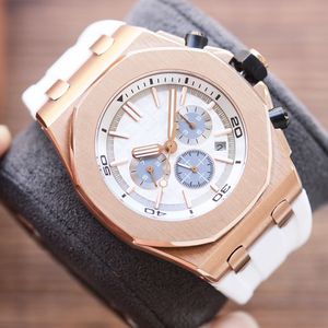 Watch Mens Mechanical Watches Sports Wristwatch 42MM Soft Rubber Strap Sapphire Waterproof Orologio di lusso Wristwatches Business Watch