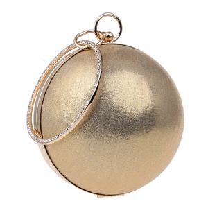 Kvällspåsar Kvinnor Globe Ball Chain Earth Round Diamond Day Clutch Purse es Bridal Wedding Hand 221128