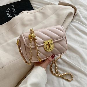 Evening Bags Hit Summer Fashion PU Leather Quilted Women's Designer Handbags And 2022 Purses Chain Shoulder Crossbody on Sale