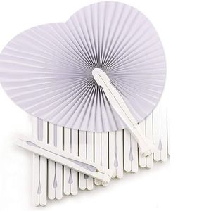 Dekorativa f￶rem￥l Figurer 30st Papper Folding Fan Hearthaped Round Heart Wall Decoration Wedding Party Gift For G￤stsjubileum DIY 221129