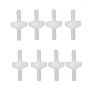 Aydınlatma Sistemi 8 PCS 1/4inch Çek valfi 6mm PVDF Tek yönlü satır içi yakıt gazı sıvı havası için geri dönüş