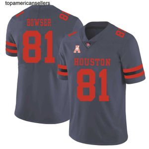 Benutzerdefinierte große Größe Cougars 2019 College Football Irgendeine Nummer Name Rot Weiß Grau Oliver Jersey Passen Sie die USA NCAA-Trikots an