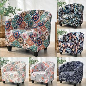 Sandalye kapakları bohemian spandeks küvet kanepe kapağı rahatlamak streç tek kişilik bar slipcovers oturma odası elastik koltuk koruyucusu
