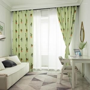 Curtain Home Sun Protection Curtains Practical Creative Tropical Rainforest Palm Leaf Printing High Quality Shading Window Accessories