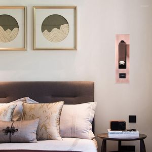 Table Lamps Nordic El Bedroom Bedside Backboard Light Square Embedded Mobile Phone USB Charging LED Reading Small Wall Desk Lamp