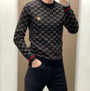 Suéter masculino luxo novo suea listrada preta vermelha com marca casual harajuku pulôver plus size streetwear bluss