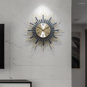 Relógios de parede criativo relógio grande relógio moderno sala de estar silenciosa quartzo de luxo no escritório nórdico Horloge Murale Home decoration 60