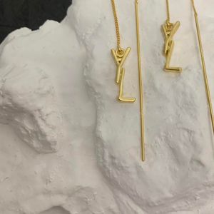 Modedesigner Ohrringe für Frauen Schmuck Gold Brief Anhänger Creolen Damen Designer Ohrstecker Verlobungsohrstecker