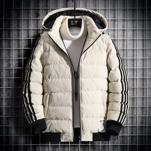 Mens Down Parkas Mans Slim Fit Hoodies Coats Cotton Outwear Fashion Jacket Winter Outdoor Waterproof Sale 221129