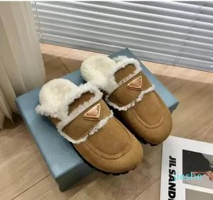 2022 Boots Designer Snow Shoe Short Boot Flats Cotton Cotton Shearling Sheed Slippers EU35-40