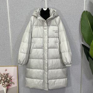 Women S Down Parkas Jacket Winter Long Hooded Parker Korean Version Thick Temperament Wild White Duck Warm Coats Female 221128