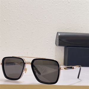 Occhiali da sole dal design alla moda da uomo di punta HANY squisita montatura quadrata in oro K, occhiali di protezione UV400 per esterni dallo stile generoso e popolare