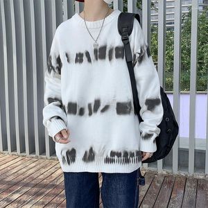 Männer Pullover Männer Pullover Streetwear Retro Muster Hip Hop Herbst Pull Über Spandex Oansatz Übergroßen Paar Casual Männer