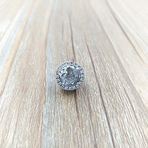 Perle in argento sterling 925 con ciondoli a forma di fiocco di neve abbagliante, adatto per bracciali con gioielli in stile Pandora europeo, collana 796358CZ AnnaJewel