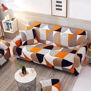 Chair Covers Stretch Plaid Couch Printed Sofa For 1/2/3/4 Seater Slip-resistant Furniture Protector Living Room Free Ship