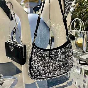 2022 Famous Brand Women Bling Diamond Purses Fashion Night Club Luxury Lady Shoulder Bags Branded Handbags