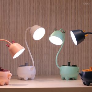 Lâmpadas de mesa LED CRIANÇAS CRIANÇAS USB NIGHT LUZ FOTON ESTUDO DE ESTUDO LUDER