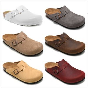 Новое поступление Тапочки дизайнерские Бостонские летние пробковые тапочки на плоской подошве Модные дизайнерские кожаные любимые пляжные сандалии Повседневная обувь Сабо для моды 2023