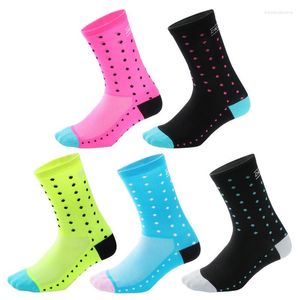 Men's Socks High Quality Cycling Riding Professional Man Running Outdoor Sports Basketball Sweat-absorbent Fashion Tube