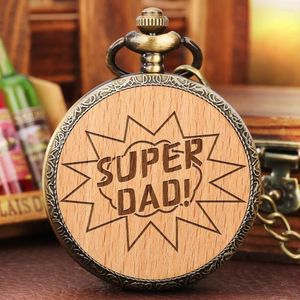 Pocket Watches Practical Gifts for Father's Day Quartz Pendant Watch Classic Arabic Numal Dial midjekedjan Tillbeh￶r g￥va till Dady