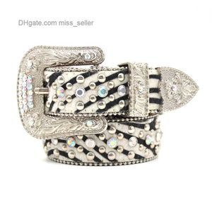 2022 مصمم حزام BB Simon Rhinestone Belt Men and Women Universal Phot Pin Buck Punk Bunk Belt Belt Miss Seller