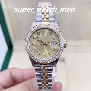 Zegarek dla kobiet Datejust Lady Mop Diamond Tial zegarki z pudełkiem/papierami 26 mm Nowy mechaniczna automatyczna oficjalna strona Synchronizacja Fabryka nurka