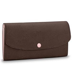 Luxurys Ladies Wallet Designers Fashion Money Card Holder Long Pocket Zipper Bag Handbag with Bright Color Lining 60136 corn purse2022