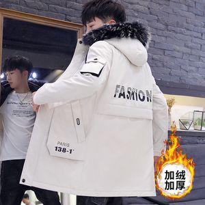 Mens Down Parkas Winter Business Plus Size Casual varm tjock päls krage huva jacka män lyxiga utkläder vattentätt parka kappa 221129