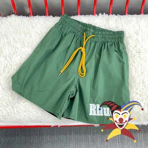 Men's Shorts Green Beach Shorts Men Women 1 1 Best Quality Mesh Breeches Drawstring Embroidery Shorts T221129 T221129