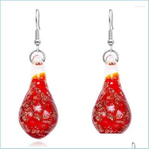 Dangle Chandelier Handmade Murano Glass Drop Earrings For Women Lampwork Jewelry Female Water Earring Christmas Gift Fashio Dhgarden Dhg4H