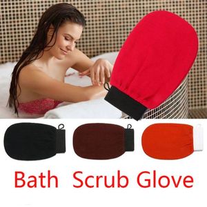 Durable Moroccan Hammam Baths Brushes Scrub Glove Exfoliating Body Facial Tan Massage Mitt Towel Body Rub Bath Gloves Wholesale