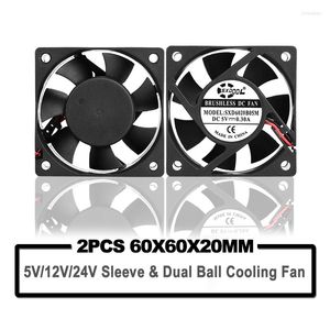 Bilgisayar Soğutma SXDOOL mm cm V V V Fırçasız DC Soğutucu Fanı X60X20mm PC CPU Kılıfı Soğutma