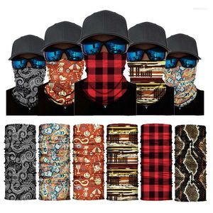 Bandanas 2023 Pattern Series Spot Magic Headscarf Outdoor Riding Sunscreen Windproof Mask Sports Sweat-absorbing Seamless Scarf