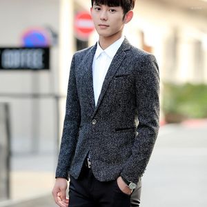 Men's Suits Arrival Fashion Brand Blazer Jacket Men Single Button Slim Fit Suit Coat Korean Dress Party Casual Clothing