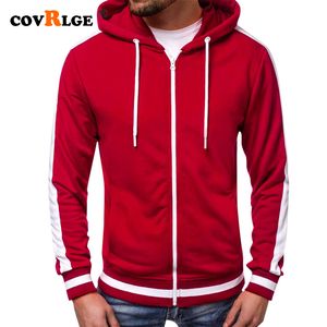 Herrtröjor tröjor covrlge sweatshirt casual varumärke manlig långärmad solid hoodie svart röd stor storlek poleron hombre mww174 221130