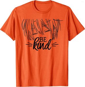 Camisetas masculinas do Dia da Unidade Orange Bondade sem bullying Anime Merch Be Kind T shirt
