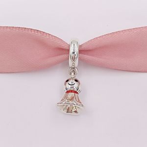 925 Sterling Silver Beads assian style dolls dolls charms تناسب أساور المجوهرات الأوروبية على طراز باندورا.