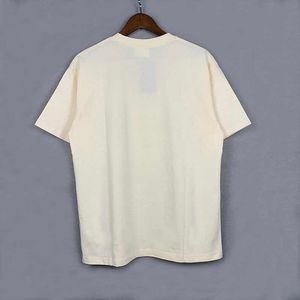 メンズTシャツ特大の高品質2022ニューリュードヒョウプリントハイストリートメンズ女性1 1 Rhude HDキャッスルプリントTシャツT221202