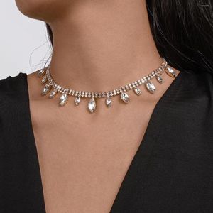 Halsband Mode Halskette Klaue Kette Strass Persönlichkeit Pendent Quaste Für Frauen Männer Geschenke Colliers Schmuck