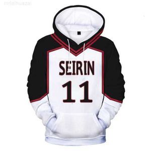 Luvtröjor herr Anime Kuroko No Basket Basuke Cosplay Kostym Seirin Skoluniform Tetsuya Kagami Taiga Unisex 3d Sweatshirtss6tl