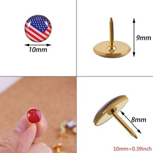 Naglar Push Pins National Flag Thumb tackar Country Map for Bulletin Board Office Blandade länder Mönster 194 Y5GE 221130