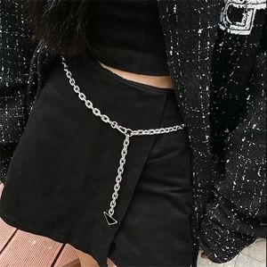 Chain Belt For Women Designer Belts Luxury Laides Dress Accessories Silver Chains Waistband Classic Triangle Belt Fashion Necklace