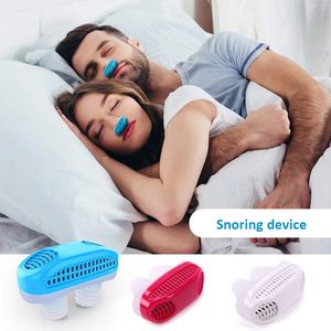 Snoring Cessation 2 in 1 Health Anti Air Purifier Relieve Nasal Congestion Device Ventilation snoring Snore Nose Clip 221130