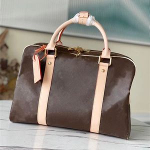 حقائب اليد الفاخرة مصممة حقائب اليد M40074 Carryall Women's Boston Bag حقيبة اليد البنية