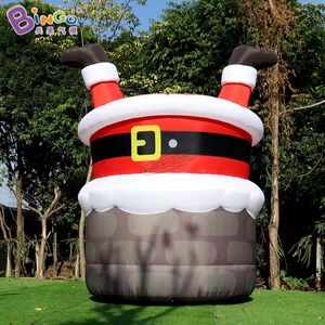 Design Original Design Decorativo Decorativo Papai Noel Chimney Blow Up Cartoon Decora￧￣o de Natal para X-Mas Party Toys Sport Sport