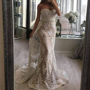 Champagne Prom Dresses Tulle Lace Applique Beaded Satin Sweetheart Neckline Custom Made Evening Gown Formal Ocn Wear Vestidos Plus Size 403