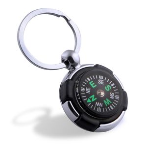 Wholesale Personalized Compass Keychains Men's Metal Keychain Pendant Outdoor Tools Keyring Key Chain