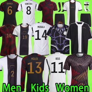 Wholesale XXXL 4XL Germanys Soccer Jerseys 2022 Fans Player version MEN KIDS KIT WOMEN 2023 KROOS MULLER REUS Football shirts FULLKRUG MUSIALA GNABRY 22 23 long sleeve uniforms