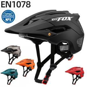 Cycling Helmets BATFOX Outdoor DH MTB Bicycle Integrallymolded Road Mountain Bike CE CPSC Ultralight Racing Riding 221130