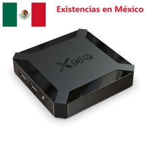 メキシコからの出荷x96qテレビボックスAndroid 10 OS 2GB RAM 16GB ROM ALLWINNER H313 QUAD CORE 100M LAN H.265